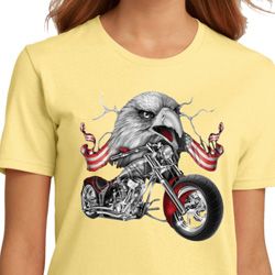 Ladies Biker Shirt Eagle Biker Organic Tee T-Shirt