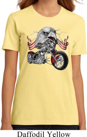 Ladies Biker Shirt Eagle Biker Organic Tee T-Shirt