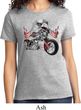 Ladies Biker Shirt Eagle Biker Tee T-Shirt