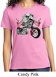 Ladies Biker Shirt Eagle Biker Tee T-Shirt