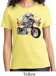 Ladies Biker Shirt Eagle Biker Tee T-Shirt