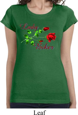 Ladies Biker Shirt Lady Biker Longer Length Tee T-Shirt