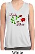 Ladies Biker Shirt Lady Biker Sleeveless Moisture Wicking Tee T-Shirt