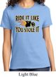 Ladies Biker Shirt Ride It Like You Stole It Tee T-Shirt