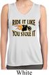 Ladies Biker Shirt Ride It Sleeveless Moisture Wicking Tee T-Shirt