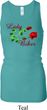 Ladies Biker Tanktop Lady Biker Longer Length Racerback Tank Top