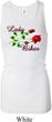 Ladies Biker Tanktop Lady Biker Longer Length Racerback Tank Top