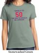 Ladies Birthday Shirt Made it to 50 Tee T-Shirt