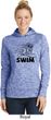 Ladies Black Penguin Power Swim Dry Wicking Hoodie
