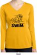 Ladies Black Penguin Power Swim Dry Wicking Long Sleeve