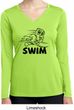 Ladies Black Penguin Power Swim Dry Wicking Long Sleeve