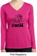 Ladies Black Penguin Power Swim Dry Wicking Long Sleeve