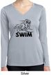 Ladies Black Penguin Power Swim Dry Wicking Long Sleeve