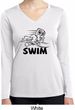 Ladies Black Penguin Power Swim Dry Wicking Long Sleeve