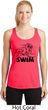 Ladies Black Penguin Power Swim Dry Wicking Racerback