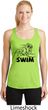 Ladies Black Penguin Power Swim Dry Wicking Racerback
