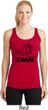 Ladies Black Penguin Power Swim Dry Wicking Racerback