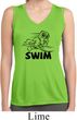 Ladies Black Penguin Power Swim Dry Wicking Sleeveless Shirt
