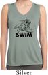 Ladies Black Penguin Power Swim Dry Wicking Sleeveless Shirt