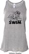 Ladies Black Penguin Power Swim Flowy Racerback