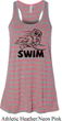 Ladies Black Penguin Power Swim Flowy Racerback