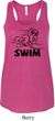 Ladies Black Penguin Power Swim Flowy Racerback