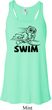 Ladies Black Penguin Power Swim Flowy Racerback