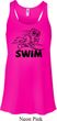 Ladies Black Penguin Power Swim Flowy Racerback
