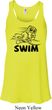Ladies Black Penguin Power Swim Flowy Racerback