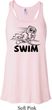 Ladies Black Penguin Power Swim Flowy Racerback
