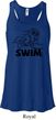 Ladies Black Penguin Power Swim Flowy Racerback