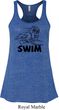 Ladies Black Penguin Power Swim Flowy Racerback