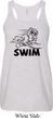 Ladies Black Penguin Power Swim Flowy Racerback
