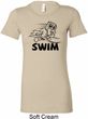 Ladies Black Penguin Power Swim Longer Length Shirt