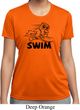 Ladies Black Penguin Power Swim Moisture Wicking T-shirt