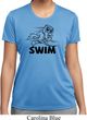 Ladies Black Penguin Power Swim Moisture Wicking T-shirt