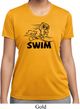 Ladies Black Penguin Power Swim Moisture Wicking T-shirt