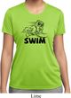 Ladies Black Penguin Power Swim Moisture Wicking T-shirt