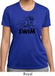 Ladies Black Penguin Power Swim Moisture Wicking T-shirt