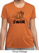 Ladies Black Penguin Power Swim Moisture Wicking T-shirt