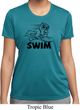 Ladies Black Penguin Power Swim Moisture Wicking T-shirt