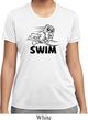 Ladies Black Penguin Power Swim Moisture Wicking T-shirt