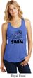 Ladies Black Penguin Power Swim Racerback Tank Top