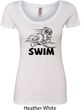 Ladies Black Penguin Power Swim Scoop Neck Shirt