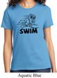 Ladies Black Penguin Power Swim T-shirt