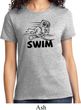 Ladies Black Penguin Power Swim T-shirt