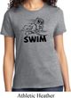 Ladies Black Penguin Power Swim T-shirt
