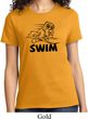 Ladies Black Penguin Power Swim T-shirt