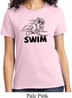 Ladies Black Penguin Power Swim T-shirt
