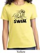 Ladies Black Penguin Power Swim T-shirt